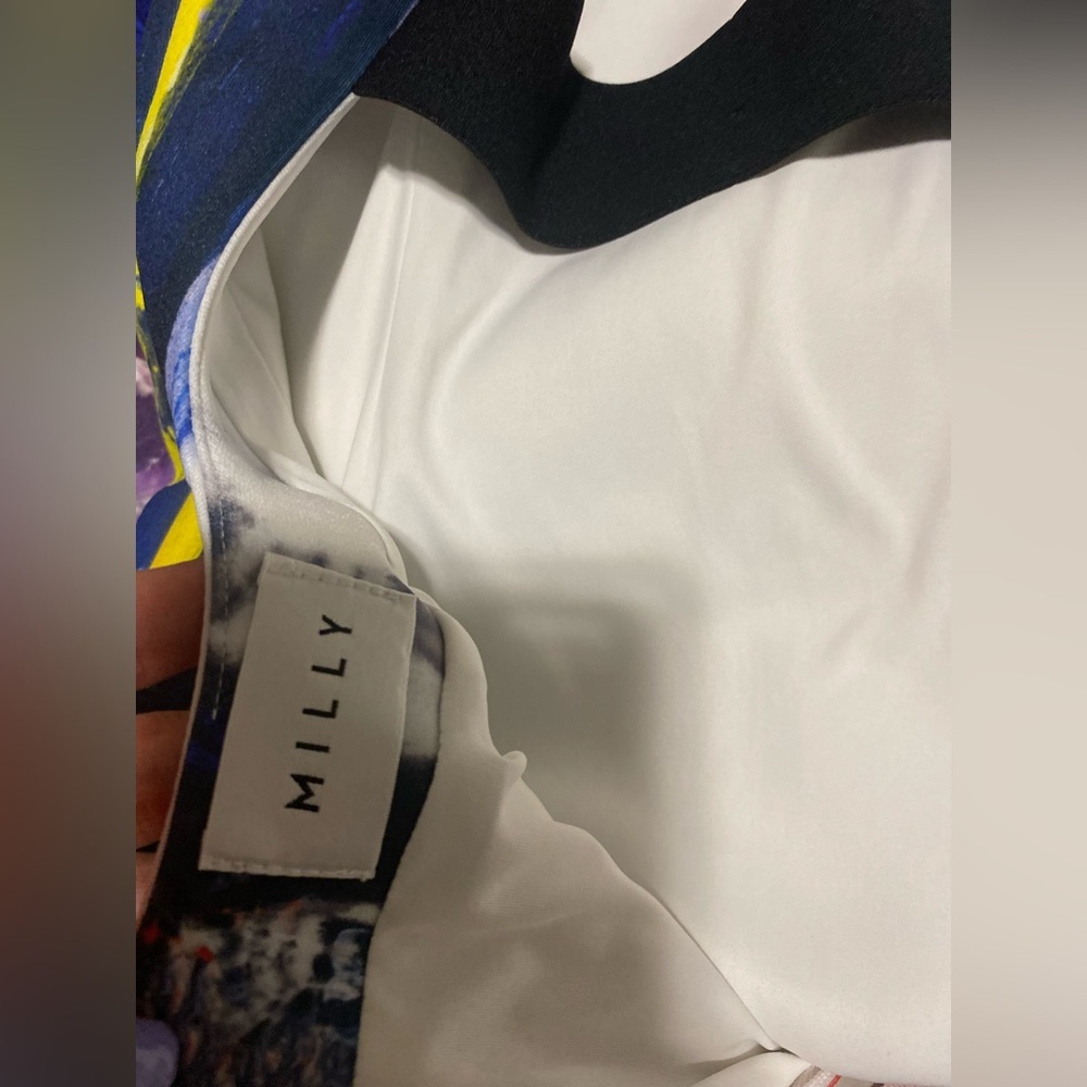 Milly Graffiti-print racerback sheath dress size M - Picture 9 of 11